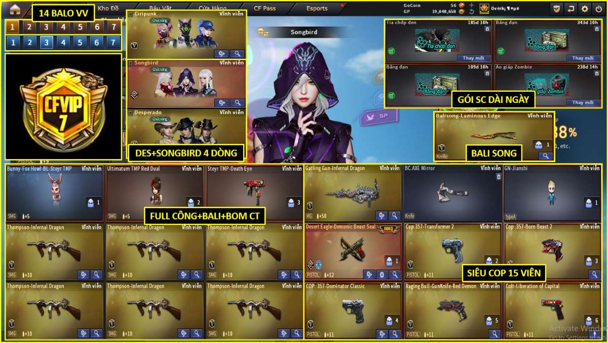 shop acc cf uy tin gia re
