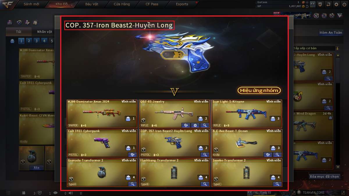shop acc cf uy tin gia re