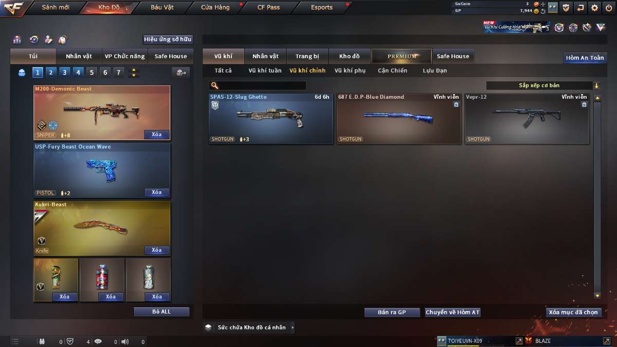 shop acc cf uy tin gia re