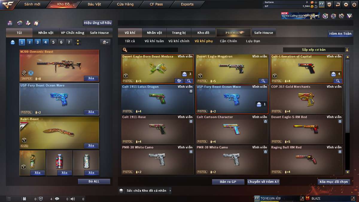 shop acc cf uy tin gia re