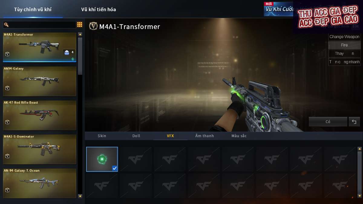 shop acc cf uy tin gia re
