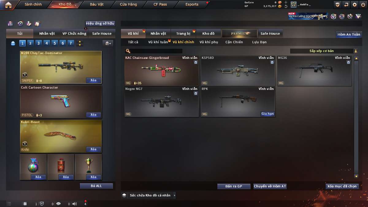shop acc cf uy tin gia re