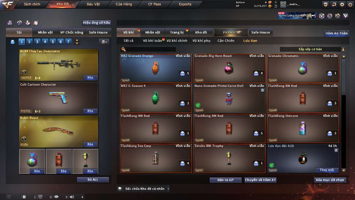 shop acc cf uy tin gia re
