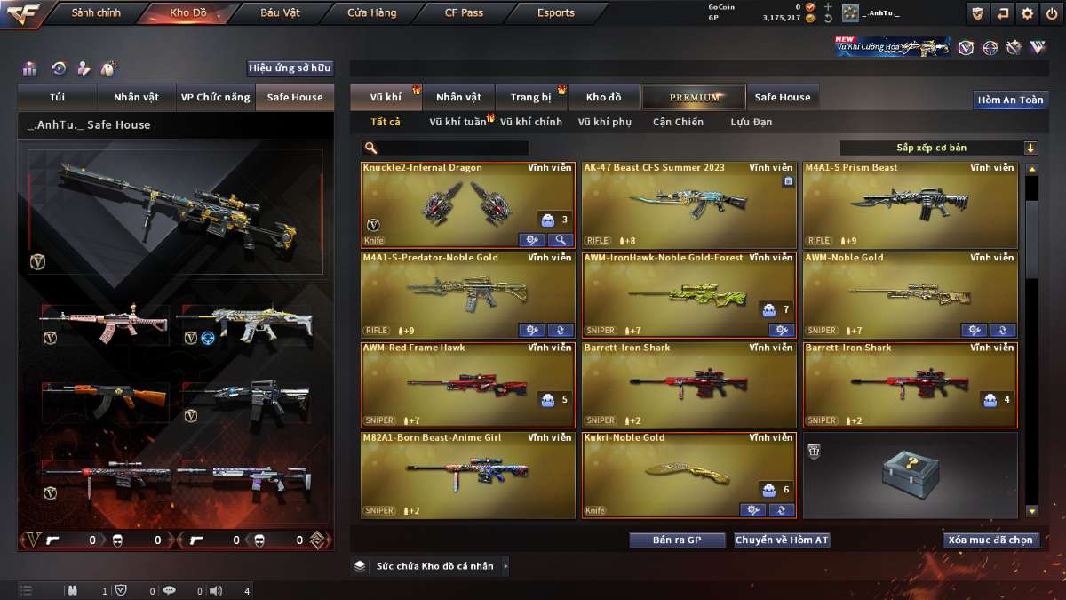 shop acc cf uy tin gia re