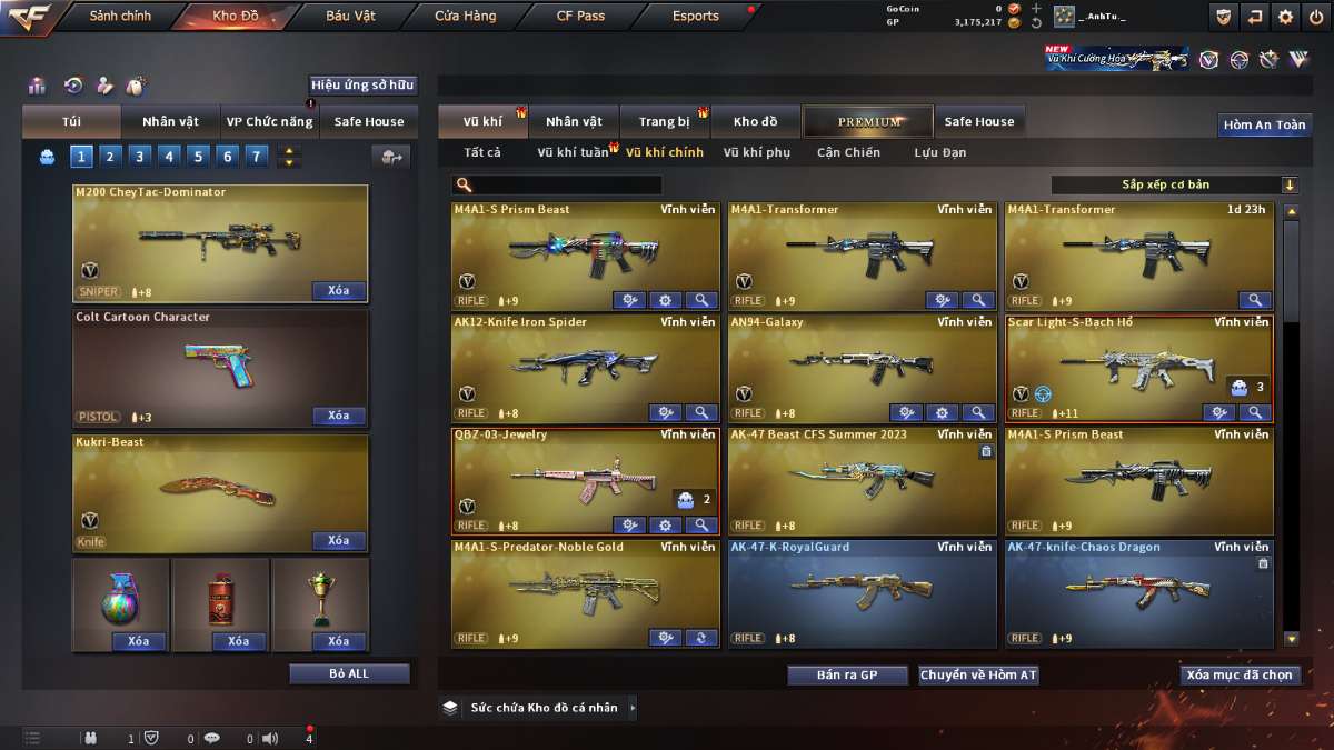 shop acc cf uy tin gia re
