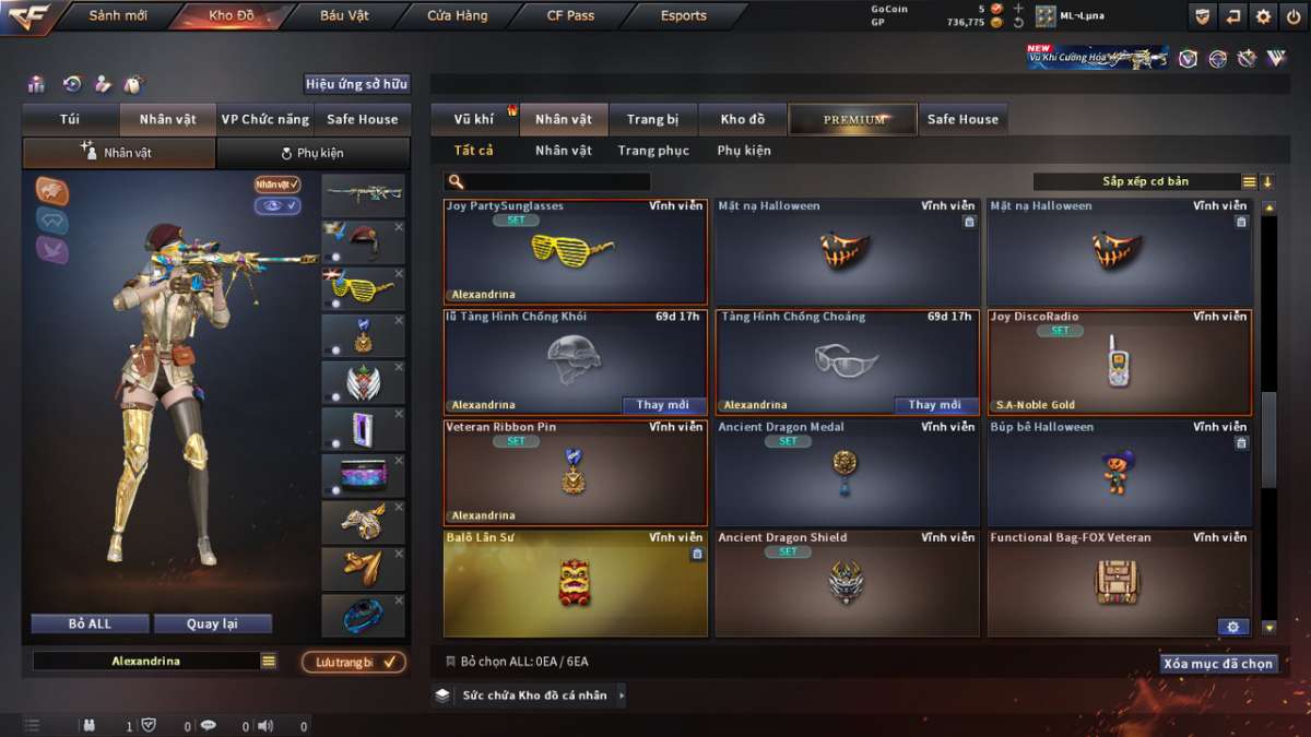 shop acc cf uy tin gia re