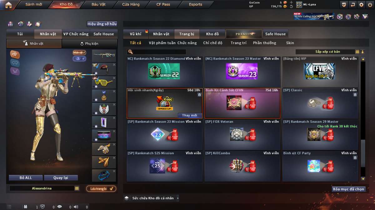shop acc cf uy tin gia re