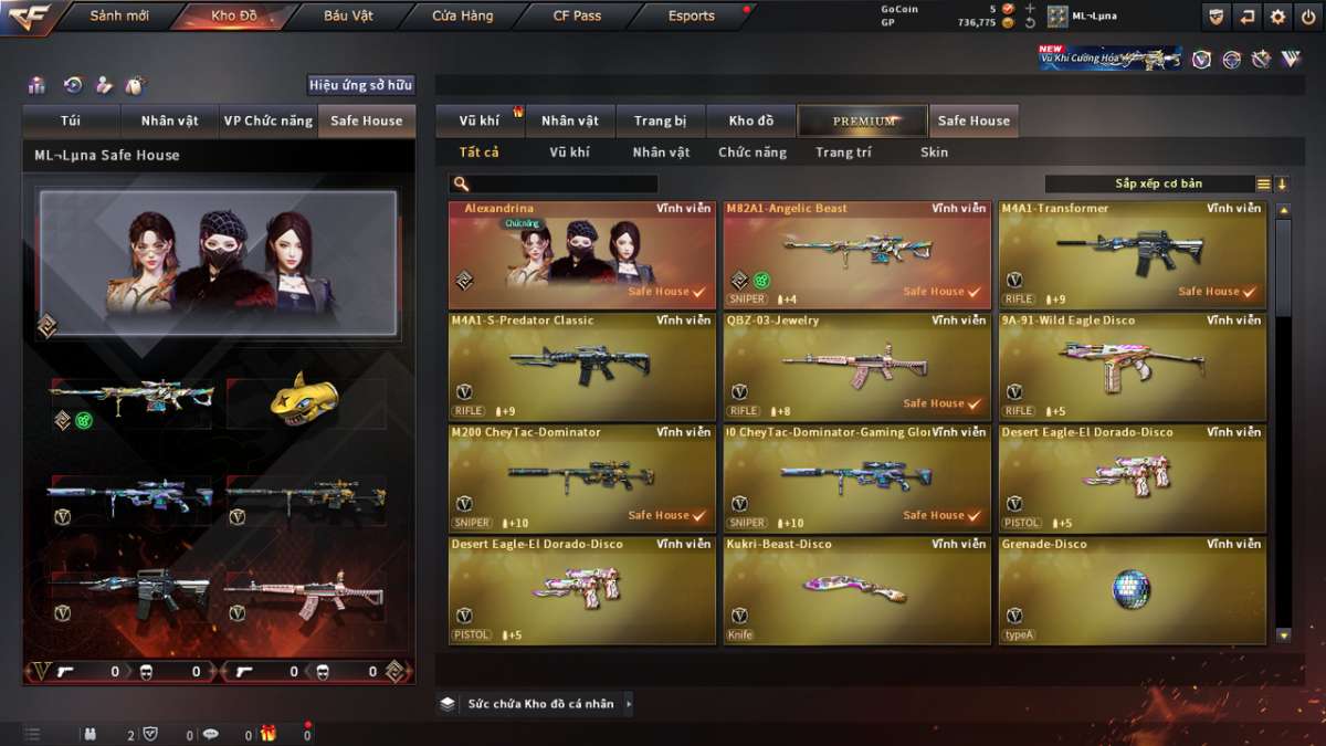 shop acc cf uy tin gia re