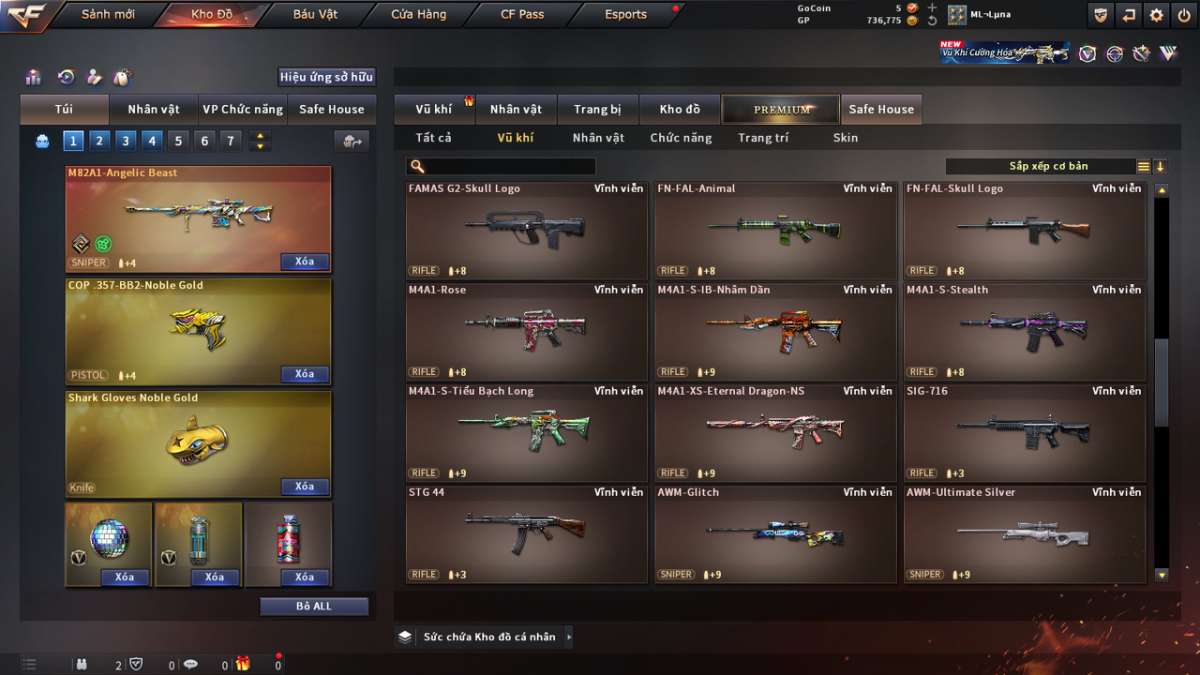 shop acc cf uy tin gia re