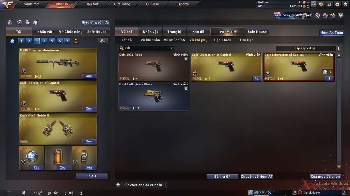 shop acc cf uy tin gia re