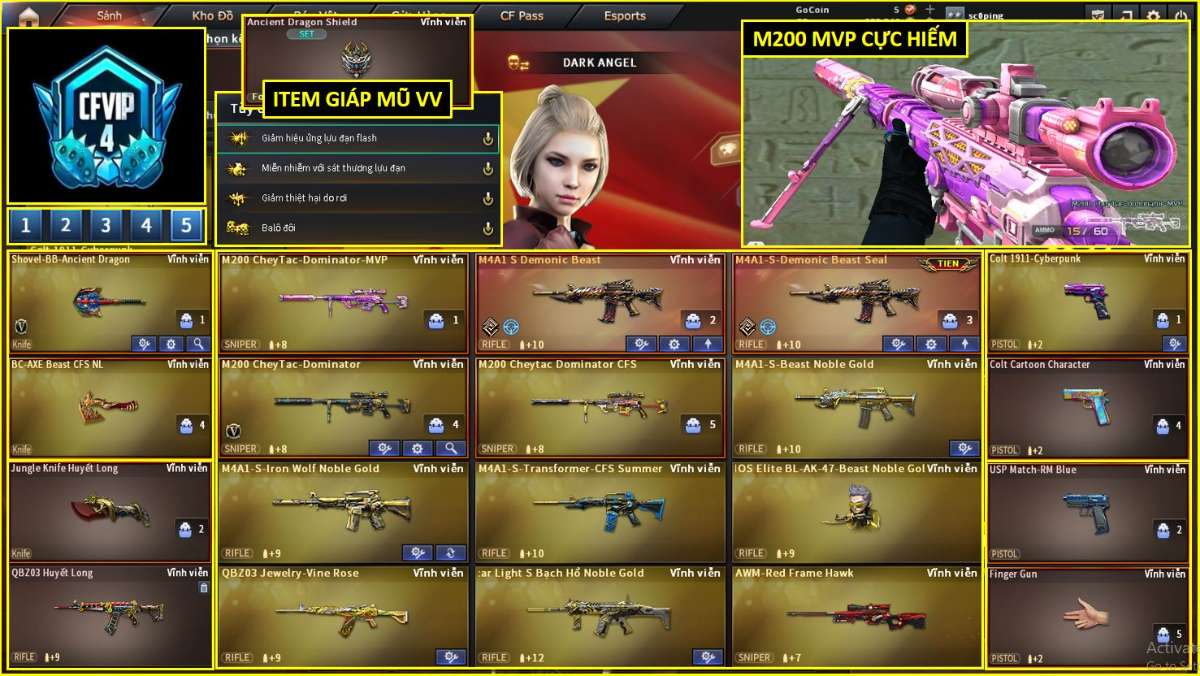 shop acc cf uy tin gia re