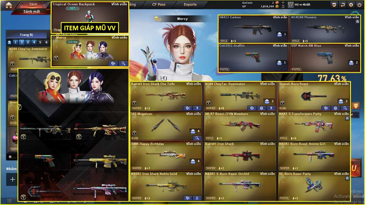 shop acc cf uy tin gia re