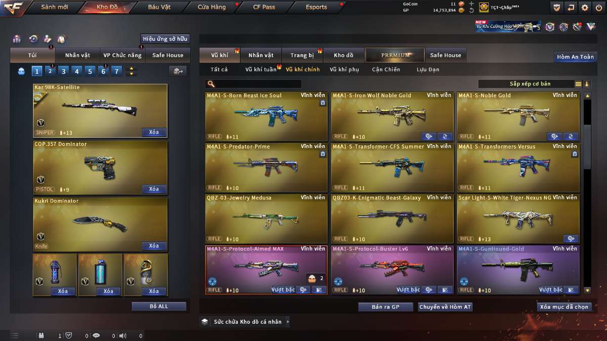 shop acc cf uy tin gia re