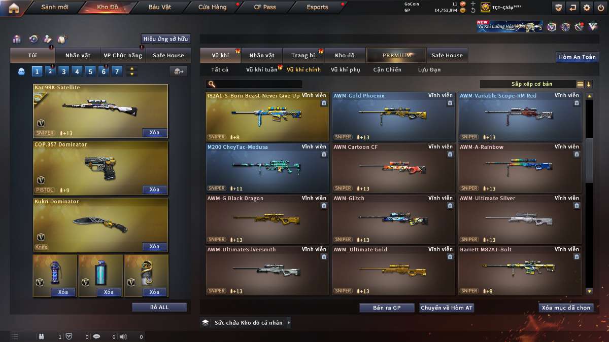 shop acc cf uy tin gia re