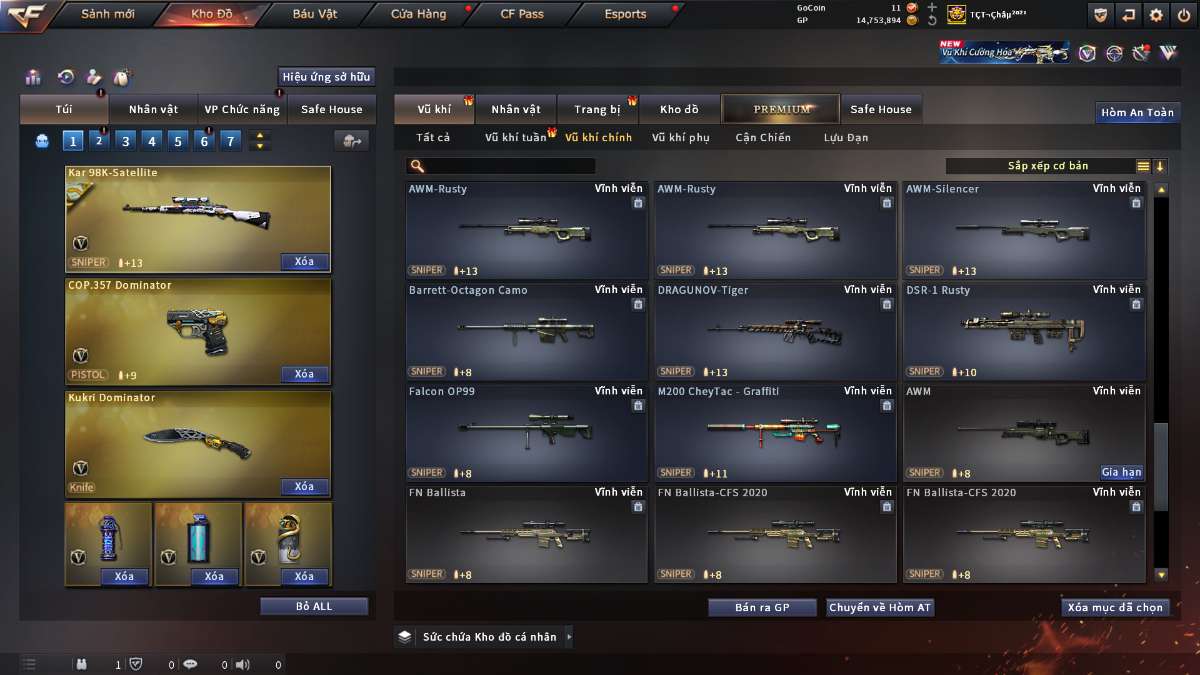 shop acc cf uy tin gia re