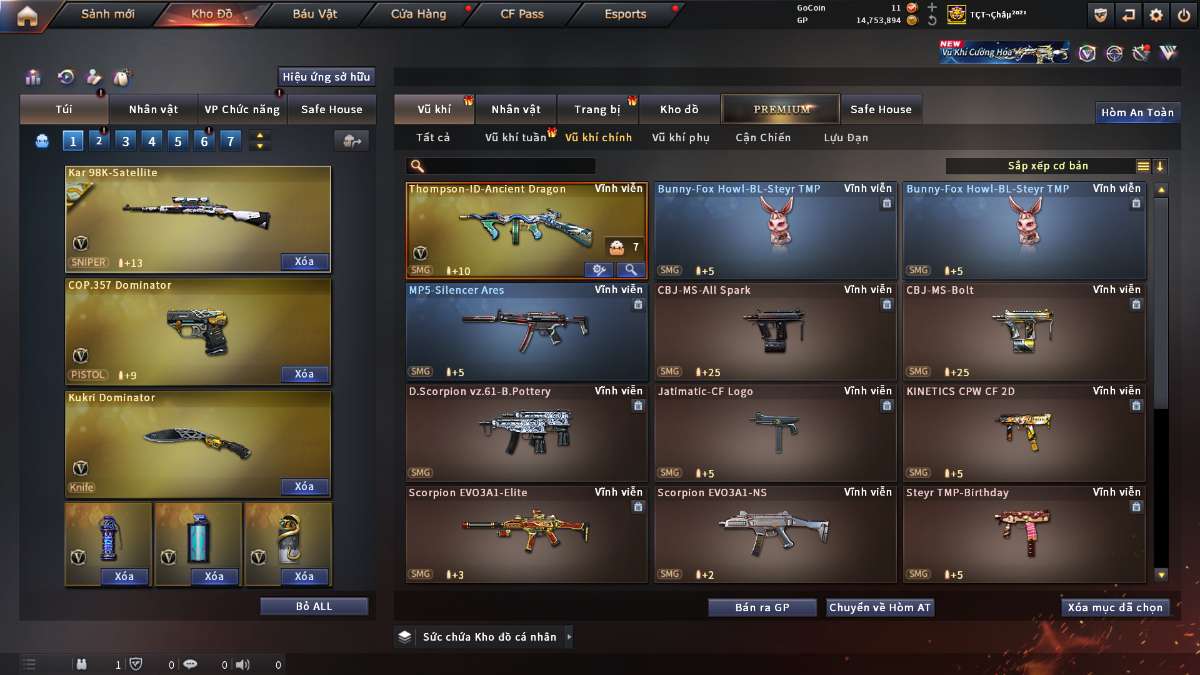 shop acc cf uy tin gia re