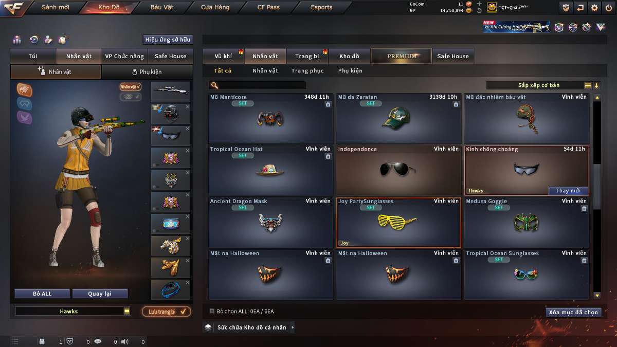 shop acc cf uy tin gia re