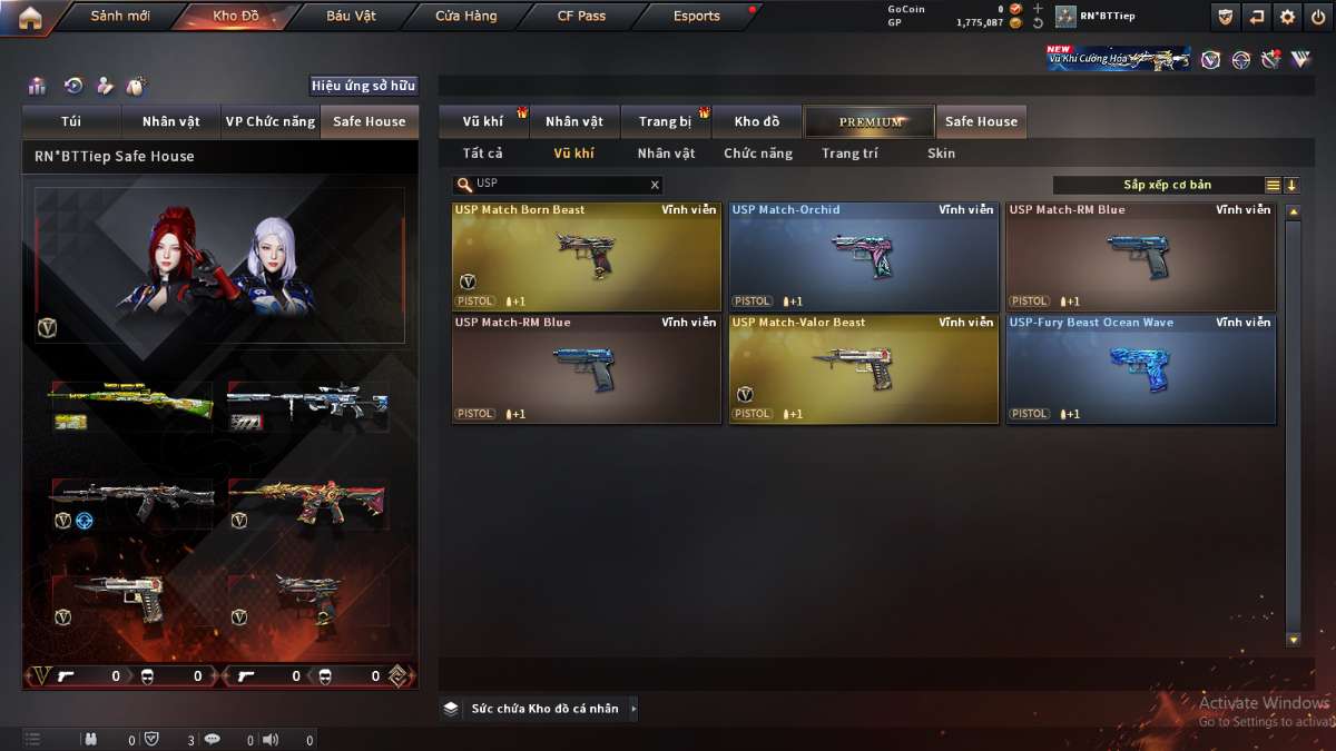 shop acc cf uy tin gia re