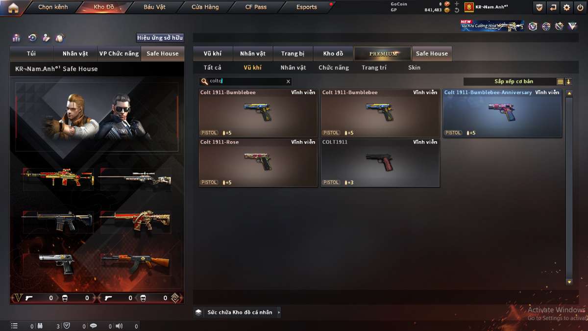 shop acc cf uy tin gia re