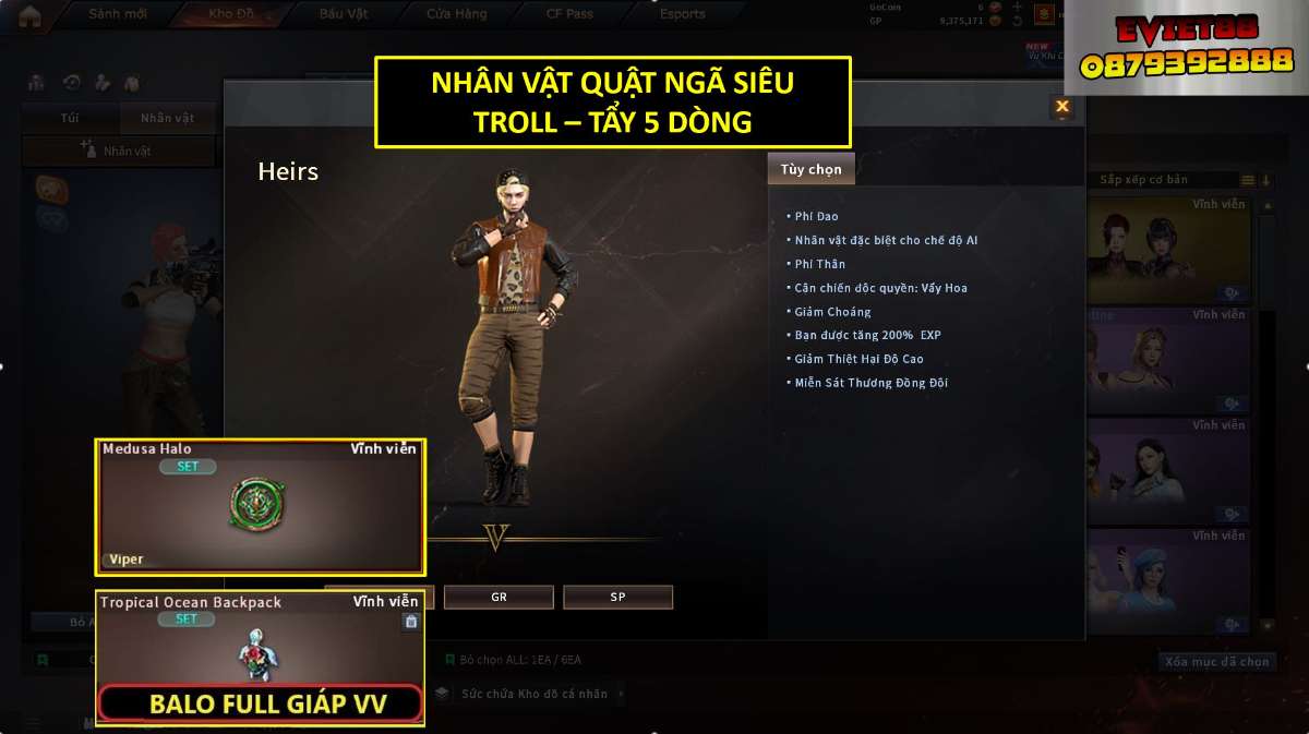 shop acc cf uy tin gia re
