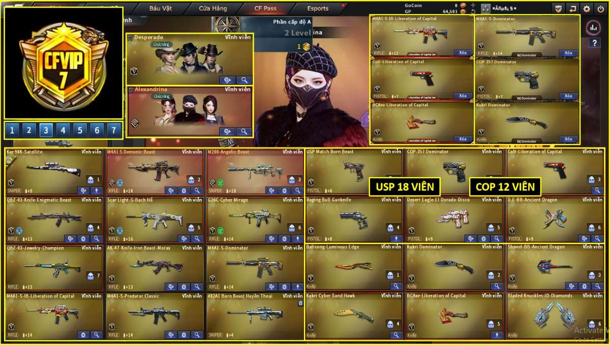 shop acc cf uy tin gia re