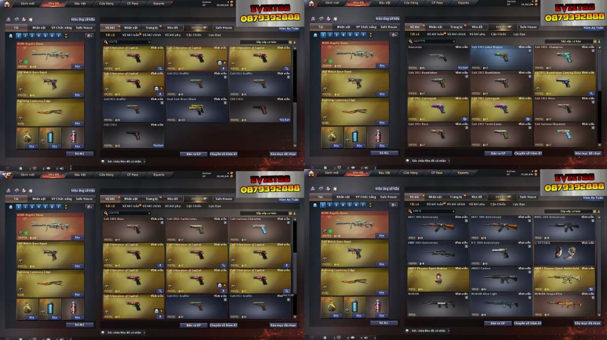 shop acc cf uy tin gia re