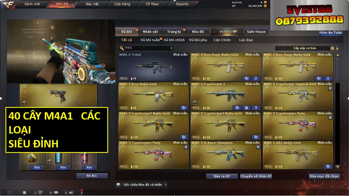 shop acc cf uy tin gia re