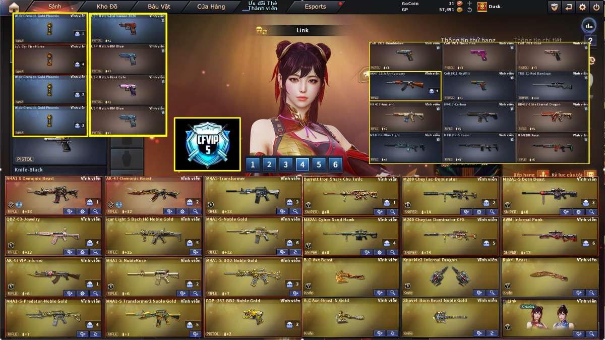 shop acc cf uy tin gia re