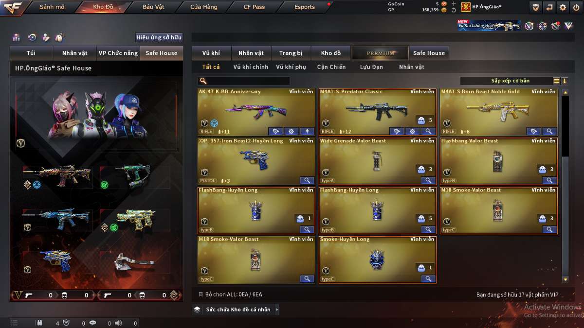 shop acc cf uy tin gia re