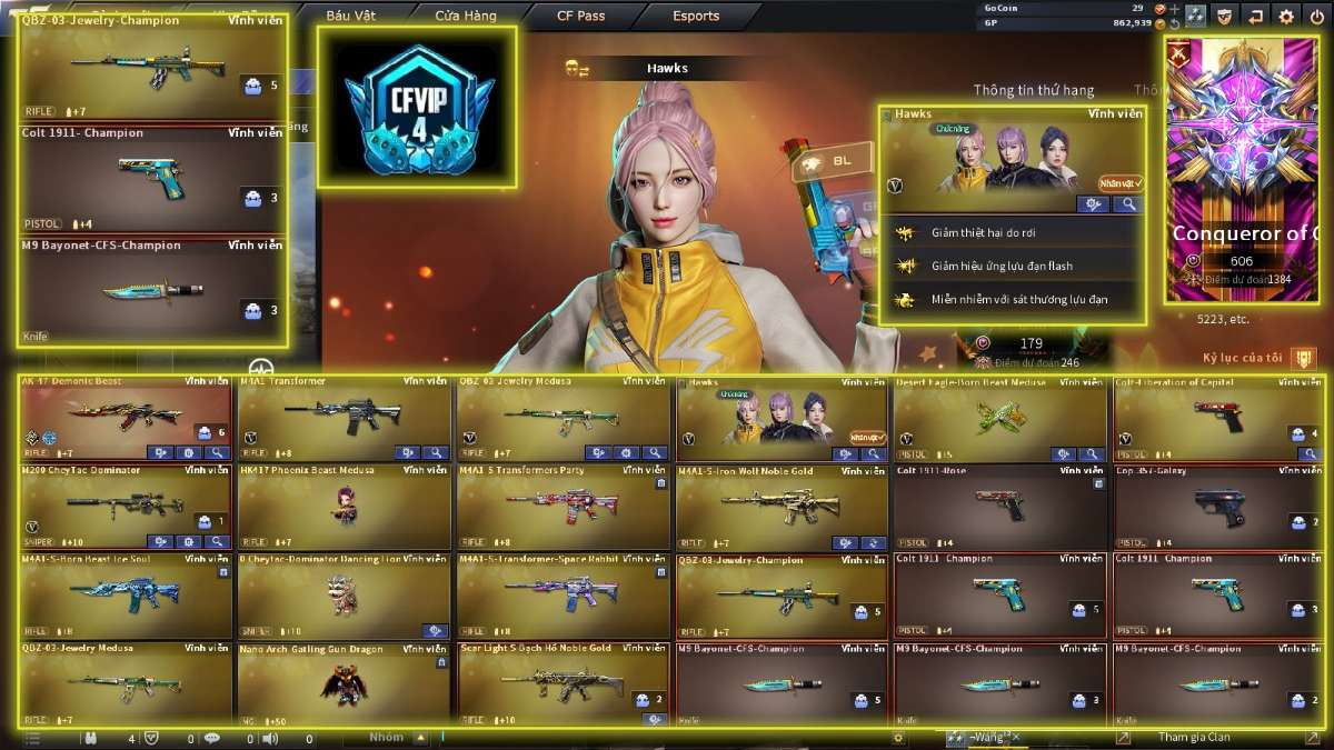 shop acc cf uy tin gia re