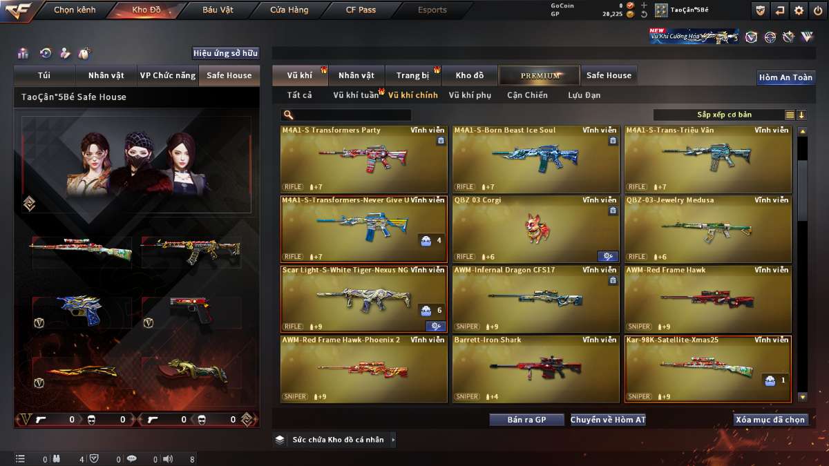 shop acc cf uy tin gia re