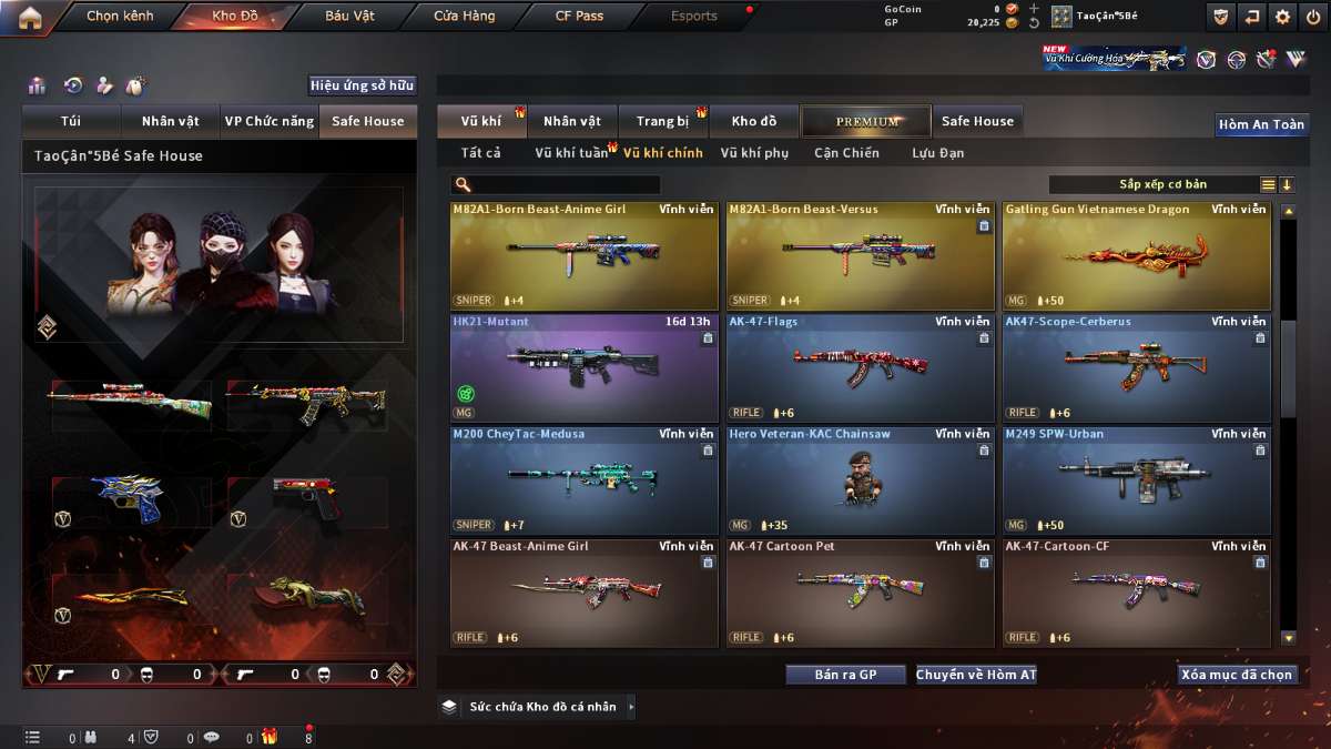 shop acc cf uy tin gia re