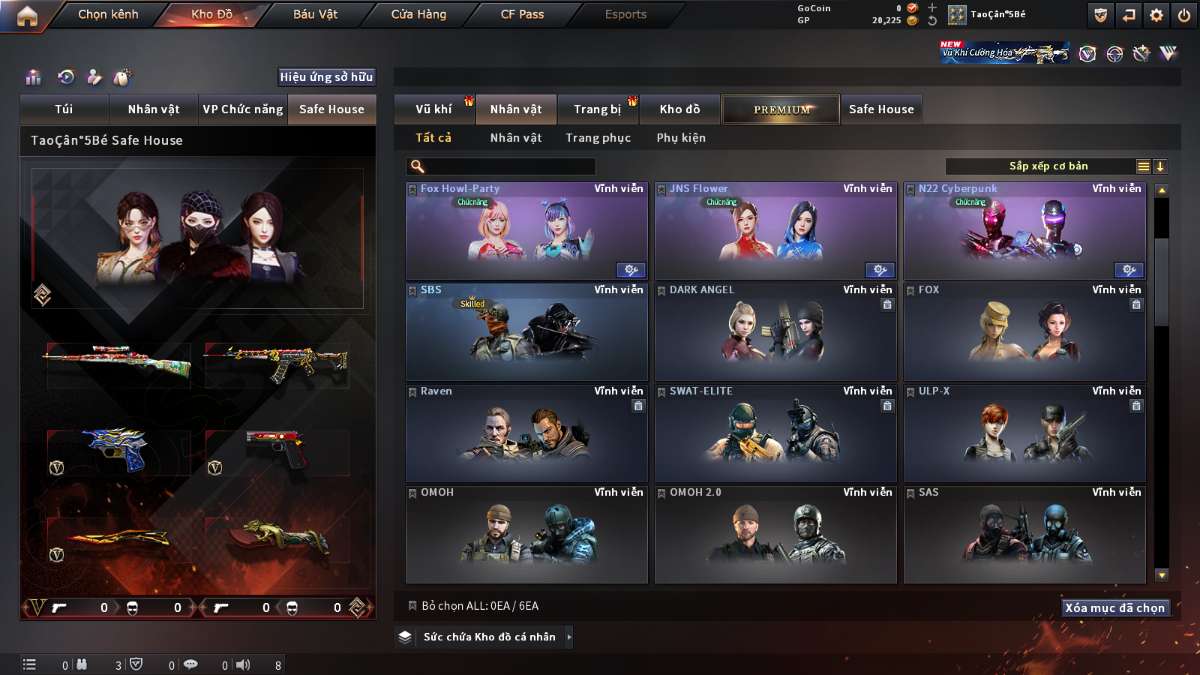 shop acc cf uy tin gia re