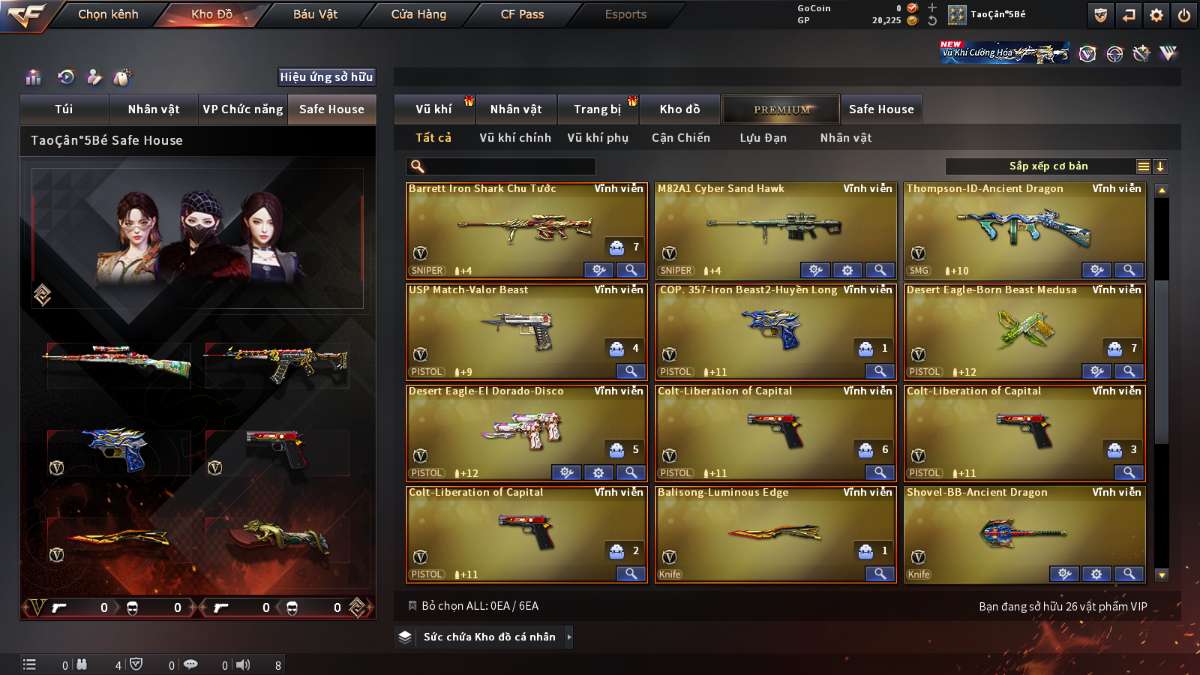 shop acc cf uy tin gia re