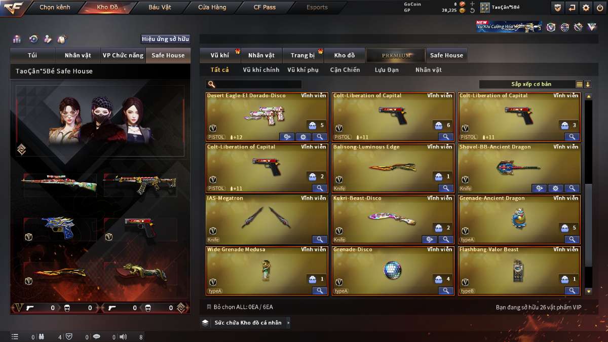 shop acc cf uy tin gia re