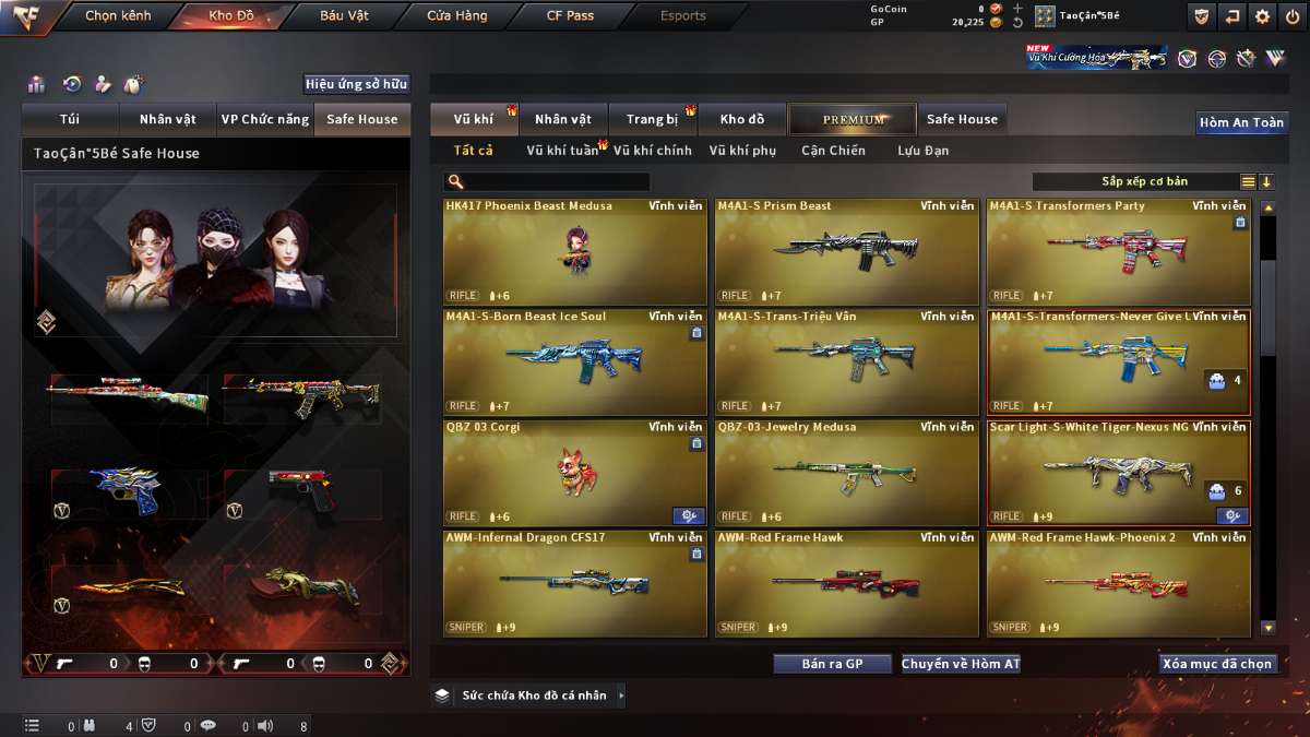 shop acc cf uy tin gia re