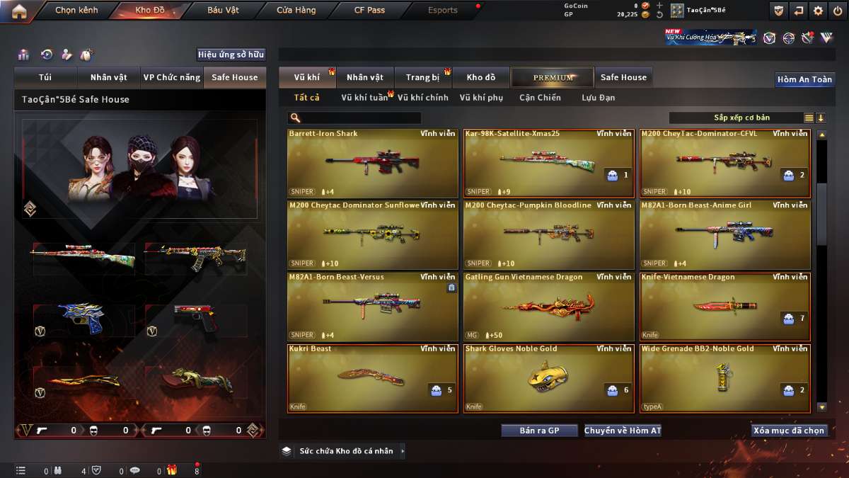 shop acc cf uy tin gia re