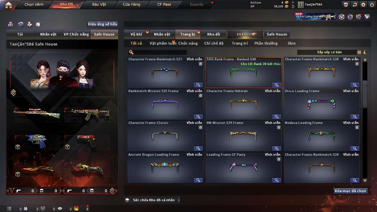 shop acc cf uy tin gia re