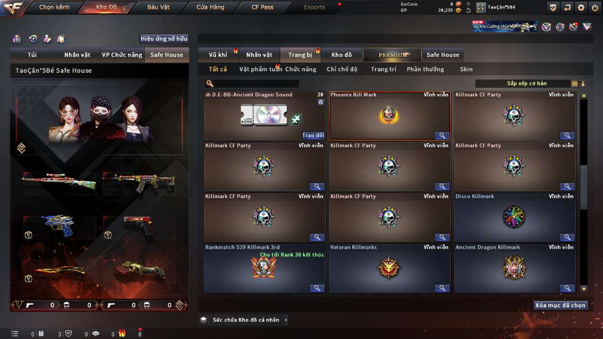 shop acc cf uy tin gia re