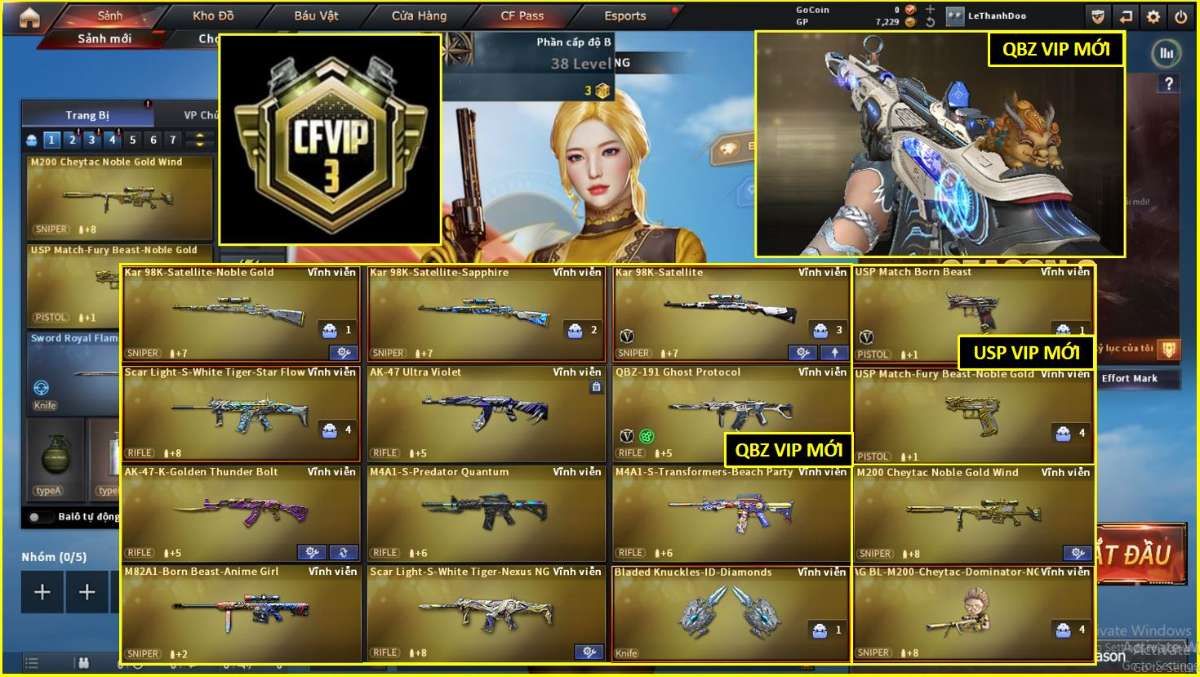 shop acc cf uy tin gia re