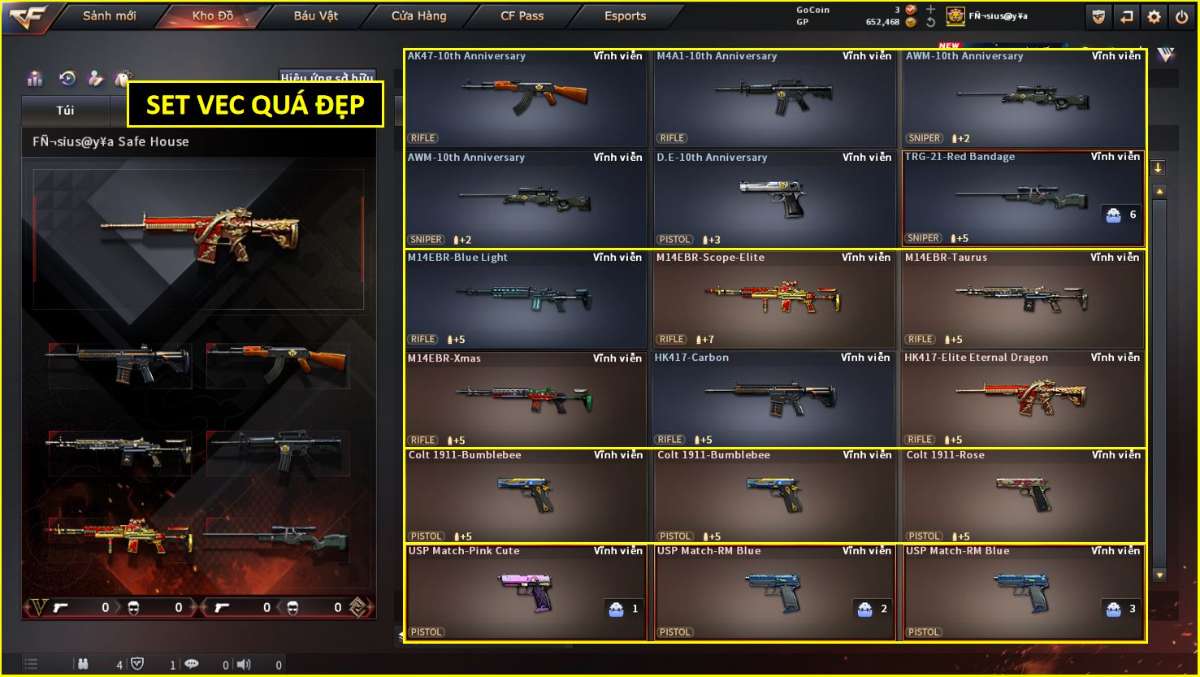 shop acc cf uy tin gia re