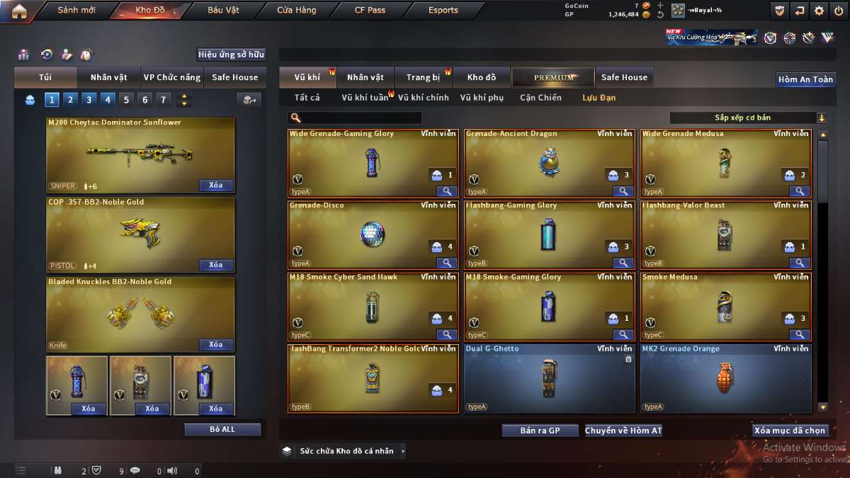 shop acc cf uy tin gia re