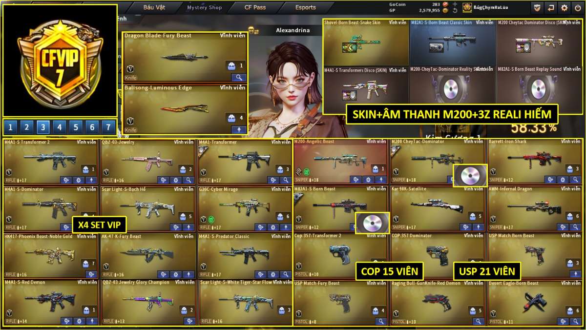 shop acc cf uy tin gia re