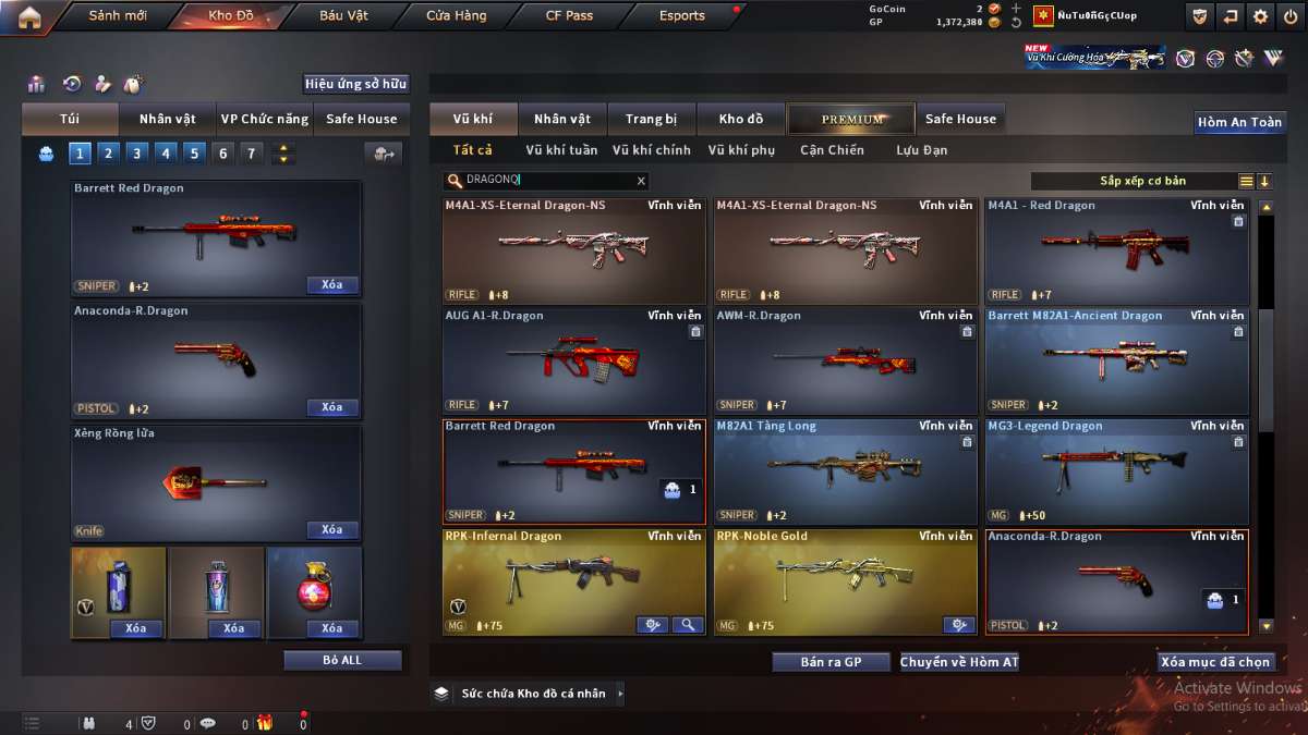 shop acc cf uy tin gia re