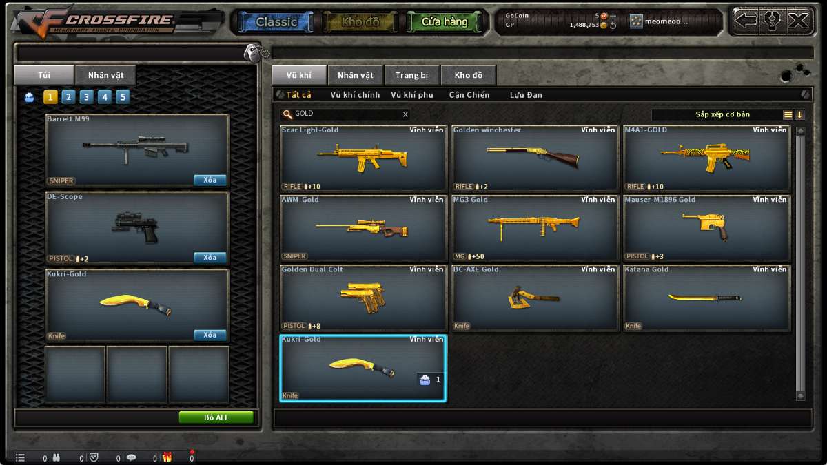 shop acc cf uy tin gia re