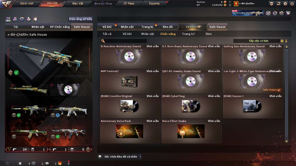 shop acc cf uy tin gia re