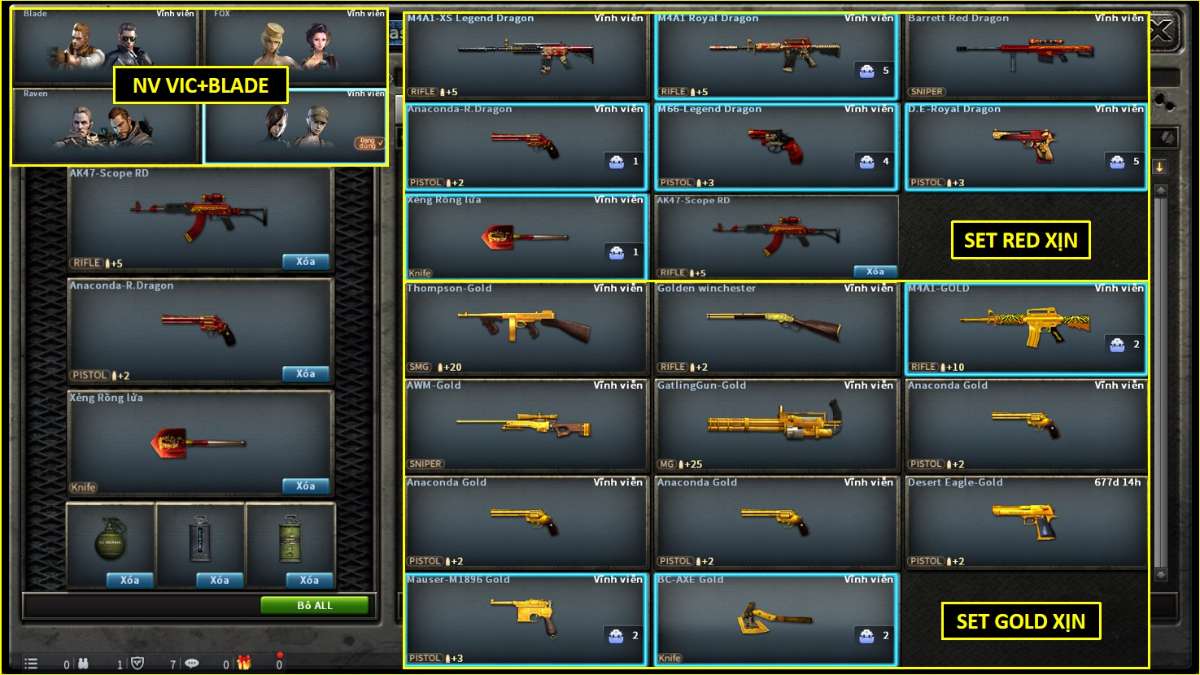 shop acc cf uy tin gia re