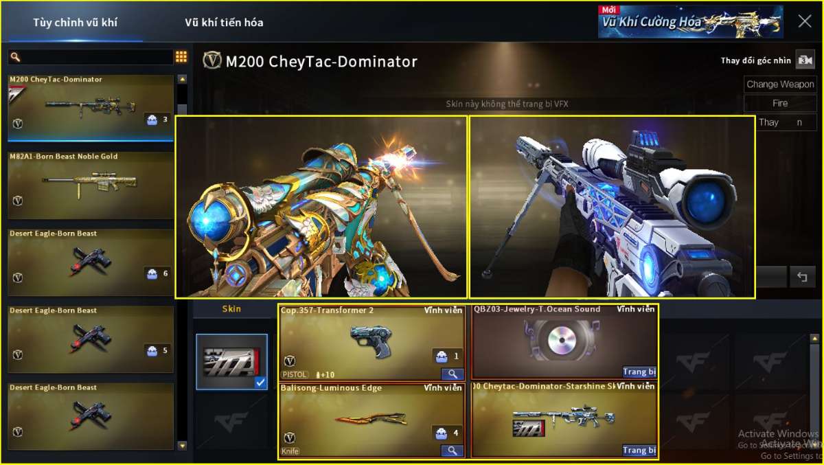 shop acc cf uy tin gia re