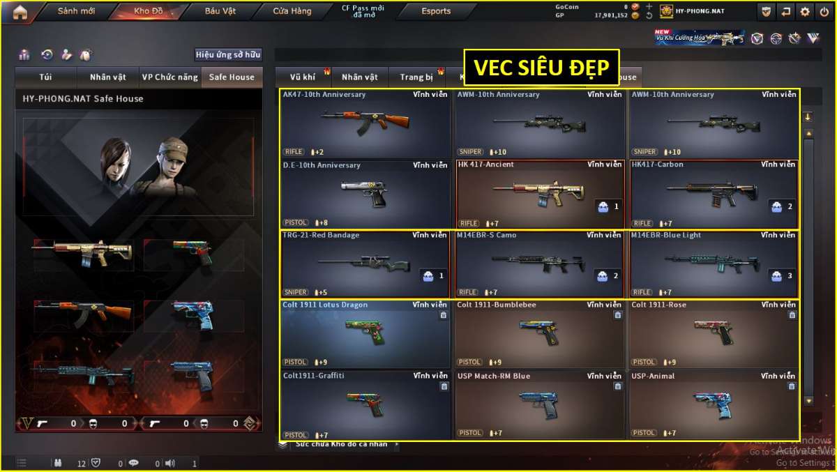 shop acc cf uy tin gia re