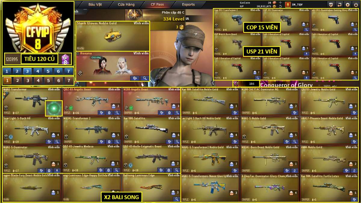 shop acc cf uy tin gia re